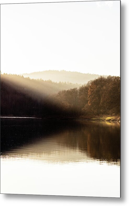 National Parks Metal Print featuring the photograph Upper Delaware River - Pond Eddy NY by Amelia Pearn