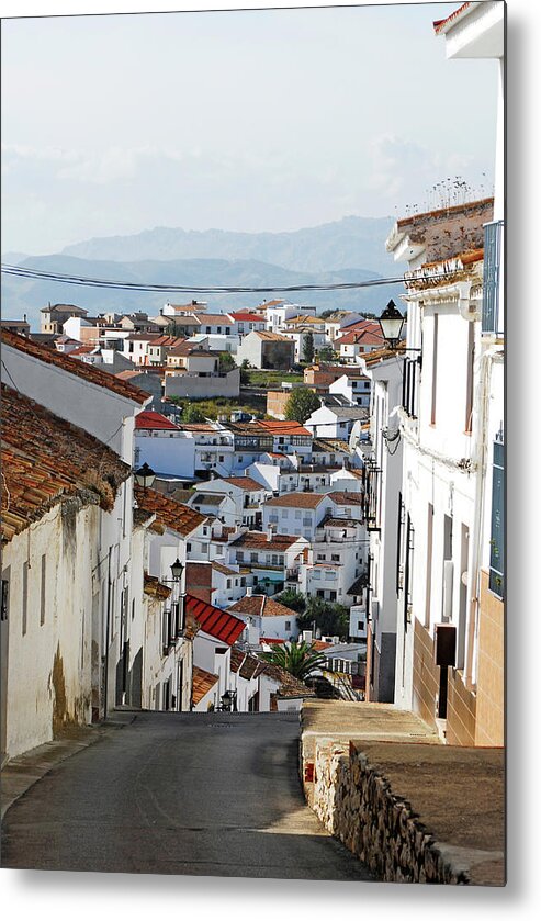 Mount Metal Print featuring the photograph Village in South Spain by Severija Kirilovaite