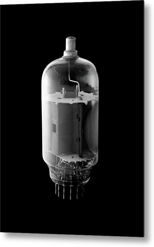 Vacuum Tube Metal Print featuring the photograph Vintage Vacuum Tube by Jim Hughes