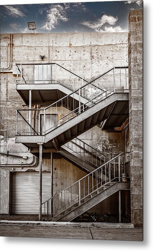 Architecture Metal Print featuring the photograph Walk Up by Carmen Kern