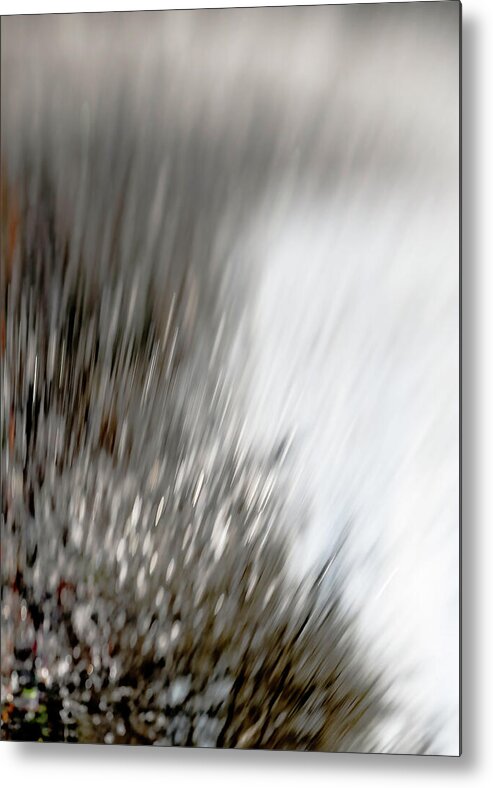 Droplets Metal Print featuring the photograph Water Droplets by Alina Oswald