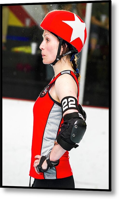 Roller Derby Metal Print featuring the photograph Women Who Fly #15 by Christopher W Weeks