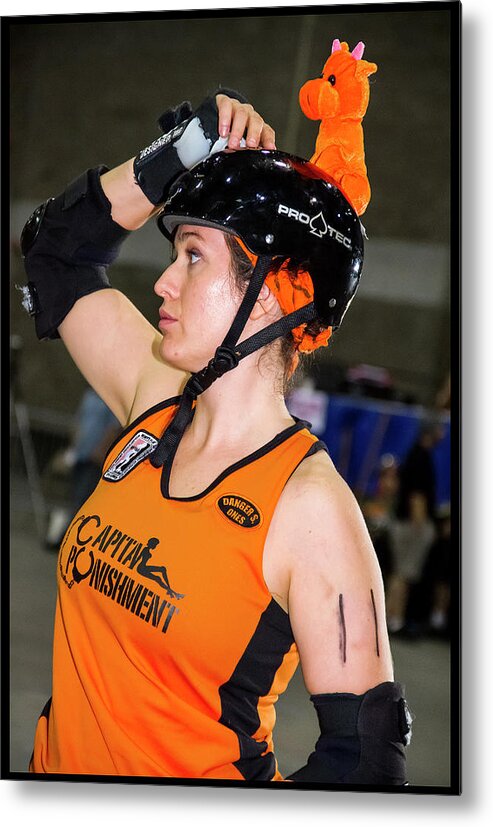 Roller Derby Metal Print featuring the photograph Women Who Fly #4 by Christopher W Weeks