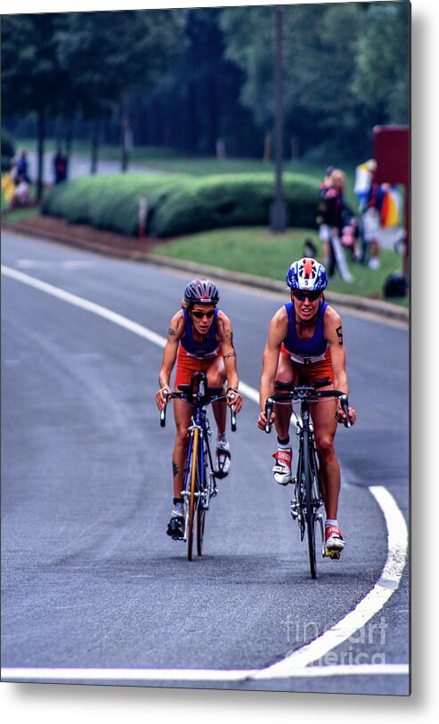 Andrea Ratkovic Metal Print featuring the photograph Women's Pro Duathlon in Georgia in 2002 by William Kuta