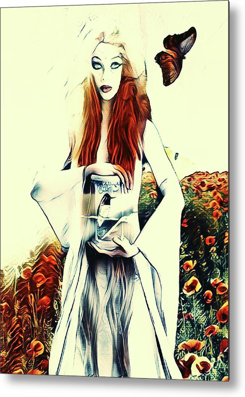 Digital Art Metal Print featuring the digital art You called her a witch by Jayime Jean