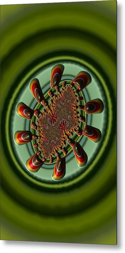 Iphoneography Fractal Metal Print featuring the photograph Aliens Feeding Phone Cases and Cards by Bill Owen