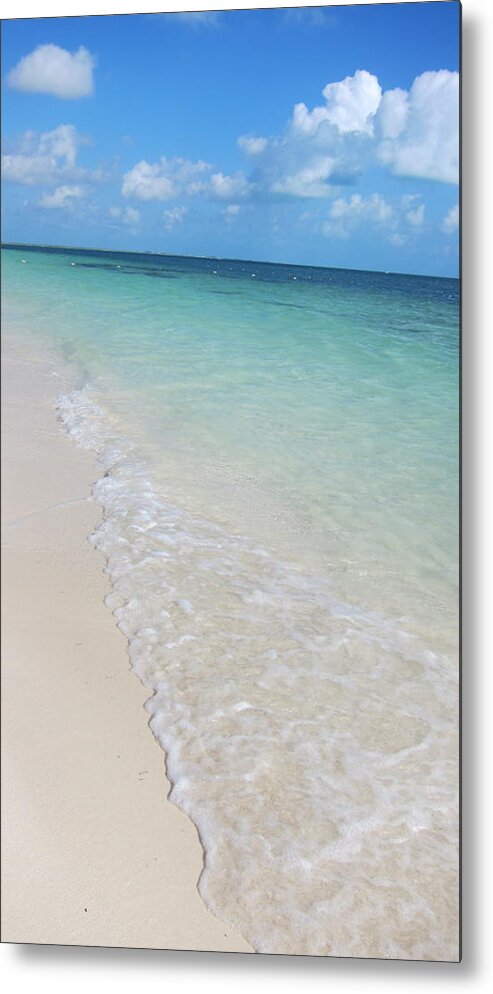 Beach Playa Mujeres Metal Print featuring the photograph Beach Playa Mujeres by Paula Brown