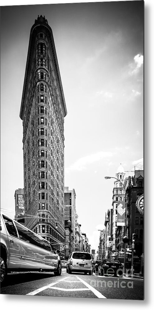 Nyc Metal Print featuring the photograph Big In The Big Apple - Bw by Hannes Cmarits