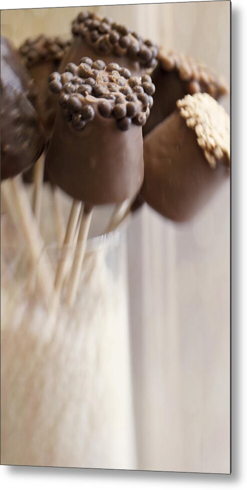 Bonbons Au Chocolat Metal Print featuring the photograph Bonbons au Chocolat by Juli Scalzi