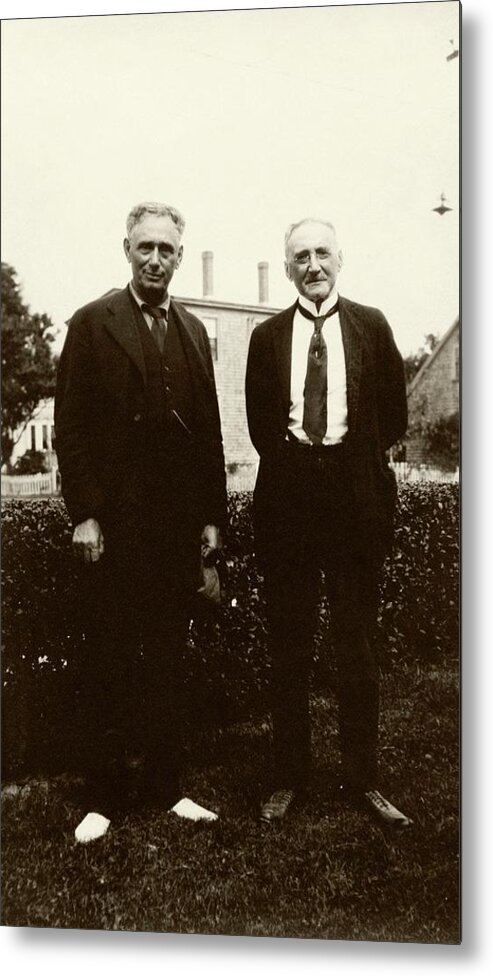 Louis Brandeis Metal Print featuring the photograph Brandeis And Loeb by American Philosophical Society
