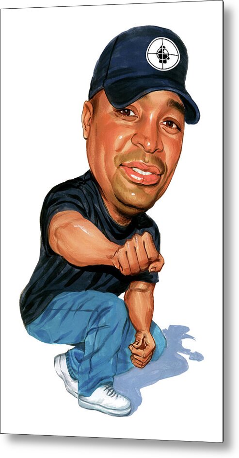 Chuck D Metal Print featuring the painting Chuck D by Art 