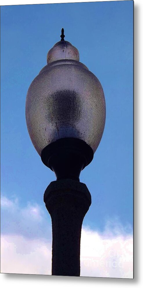 Lamp Metal Print featuring the photograph City Lamp by Brigitte Emme