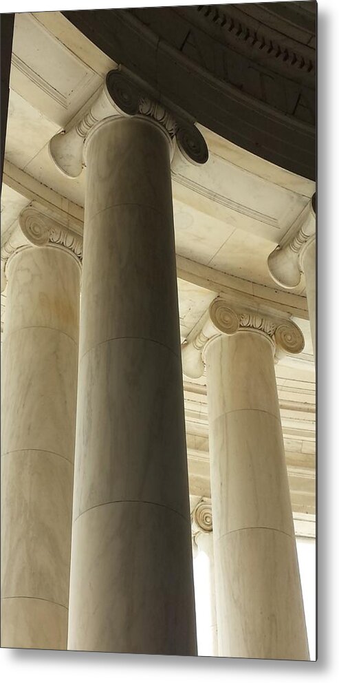 Declaration Of Independence Metal Print featuring the photograph Columns Stand Guard by Kenny Glover