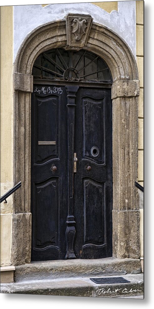 Downtown Kromeriz Metal Print featuring the photograph Doors of Kromeriz by Robert Culver