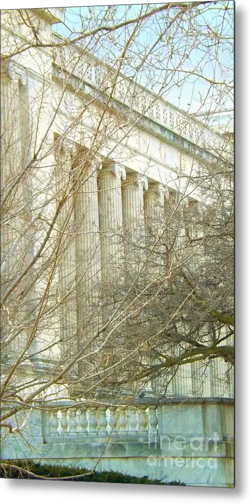 Greek Metal Print featuring the photograph Greek Architecture by Brigitte Emme
