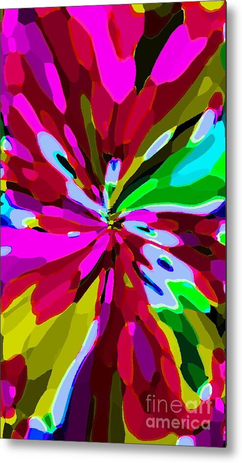 Iphone Case Art Metal Print featuring the painting Iphone Cases Colorful Flowers Abstract Roses Gardenias Tiger Lily Florals Carole Spandau Cbs Art 179 by Carole Spandau
