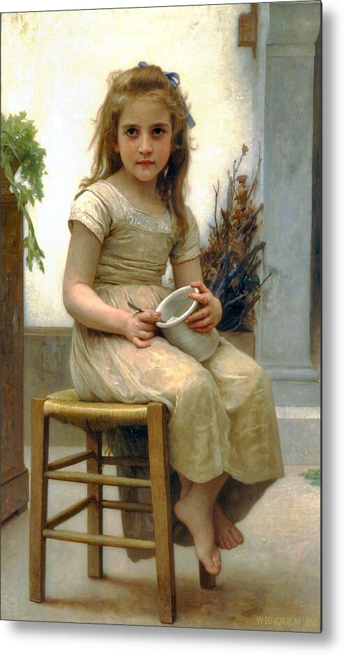 Just A Taste Metal Print featuring the digital art Just a Taste by William Bouguereau