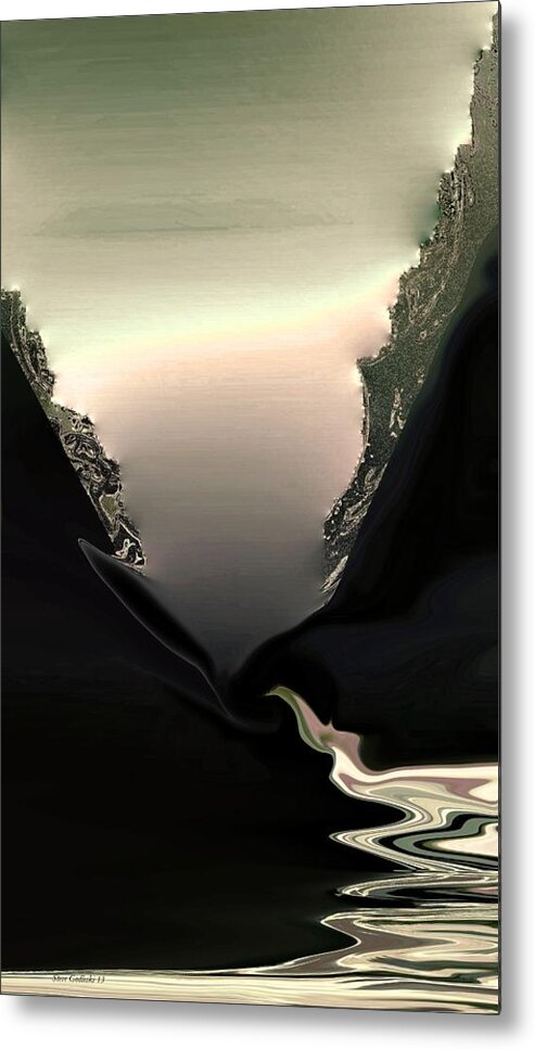 Abstract Lave Flow-mountains Metal Print featuring the photograph Lava Flow by Steve Godleski