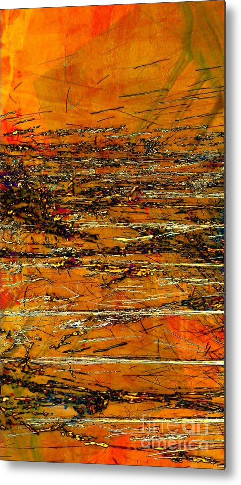 Abstract Metal Print featuring the photograph Layers by Marcia Lee Jones
