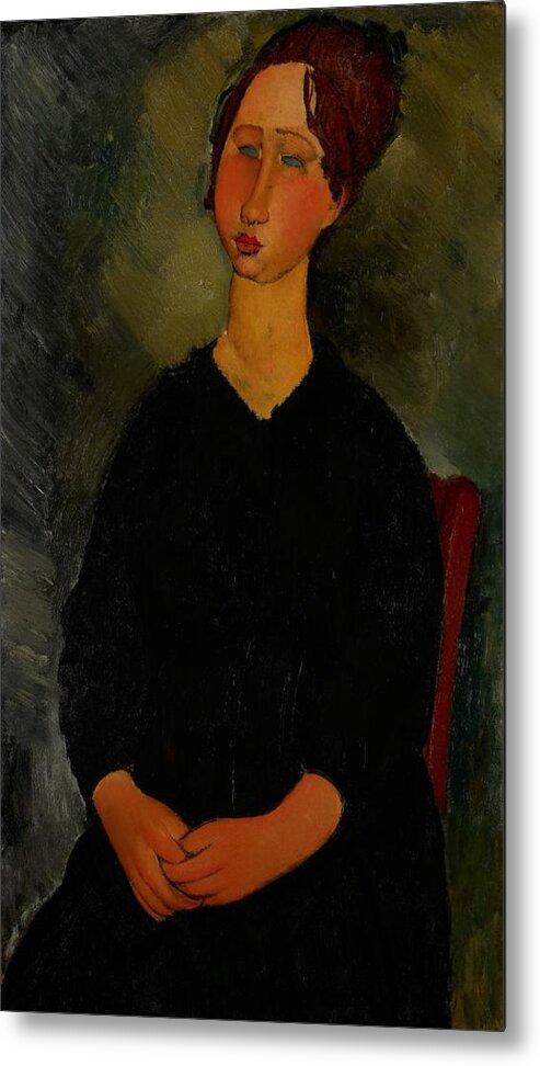 Amedeo Metal Print featuring the painting Little Servant Girl by Amedeo Modigliani