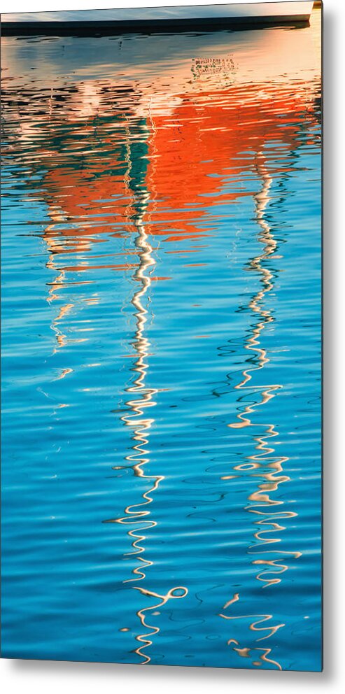 Sailboats Metal Print featuring the photograph Masts Showing Off by Joan Herwig