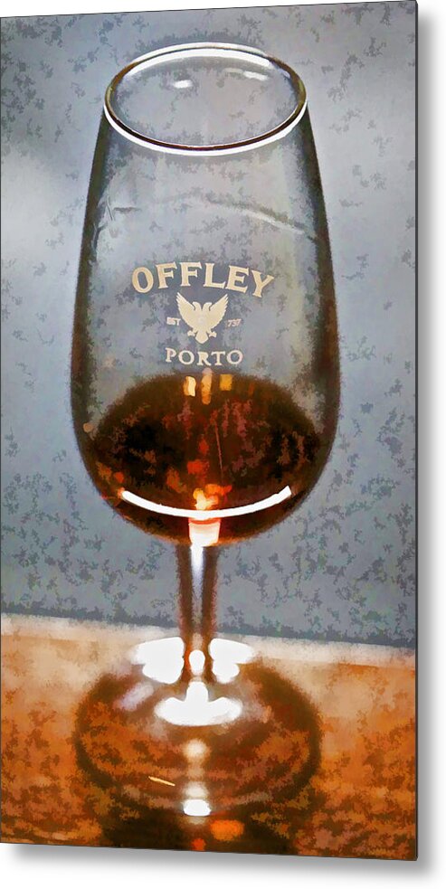 Europe Metal Print featuring the photograph Offley Port Wine Glass by David Letts