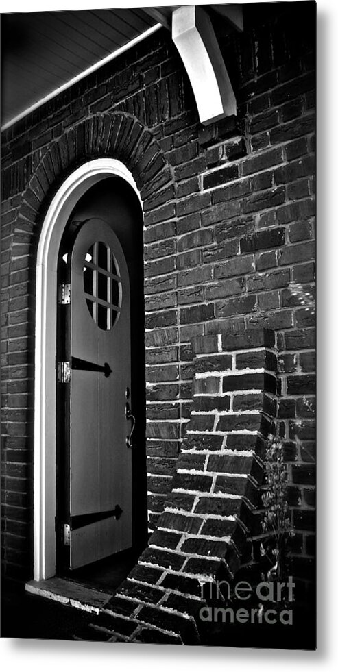 Door Metal Print featuring the photograph Open Door by Linda Bianic
