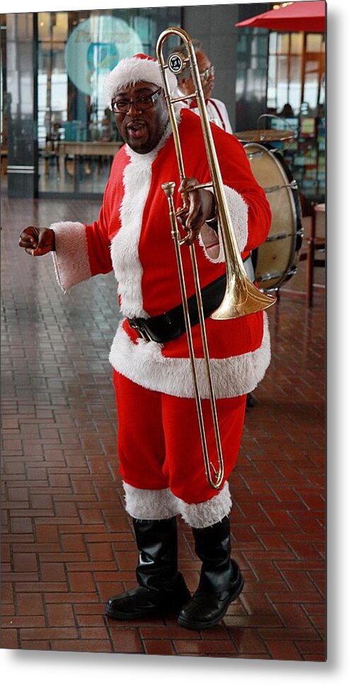 Santa Metal Print featuring the photograph Santa New Orleans Style by Joe Kozlowski