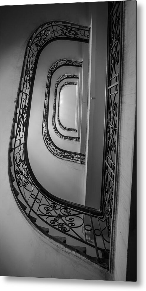 Staircase Metal Print featuring the photograph Spiral Staircase by Andreas Berthold