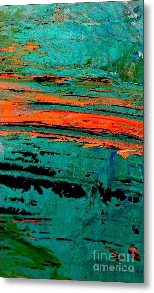 Sunrise Metal Print featuring the painting Sunrise On The Water by Jacqueline McReynolds