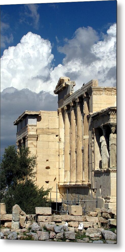 Acropolis Metal Print featuring the photograph The Acropolis by Jennifer Wheatley Wolf