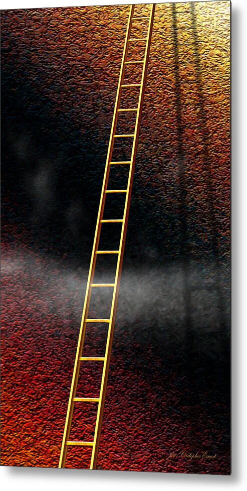 The Climb Metal Print featuring the digital art The Climb by Cristophers Dream Artistry