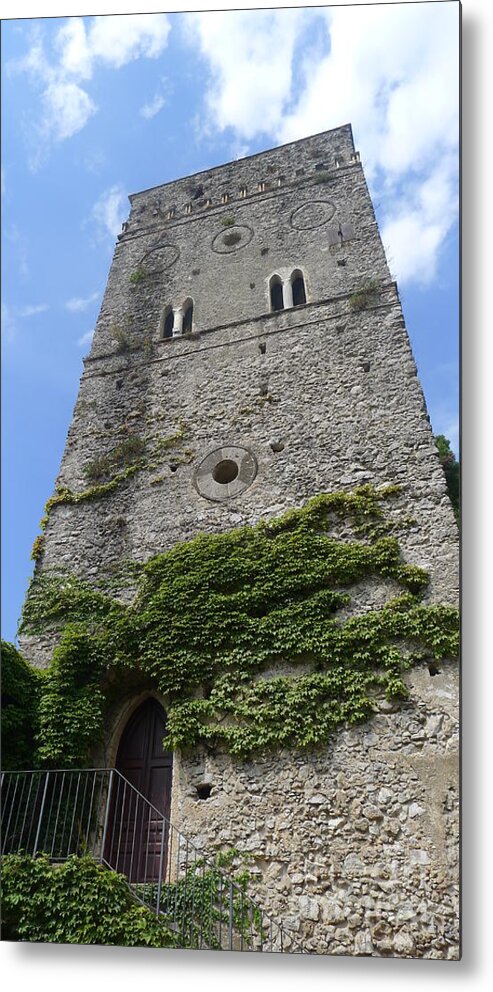  Metal Print featuring the photograph Tower and Ivy by Nora Boghossian