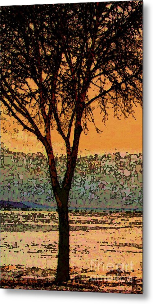 Treescape Metal Print featuring the photograph Treescape by Desiree Paquette