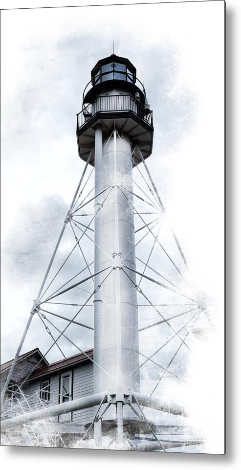 Evie Metal Print featuring the photograph Whitefish Point Lighthouse by Evie Carrier