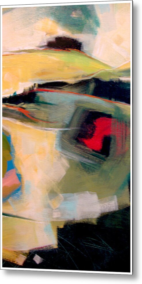  Abstract Landscape Metal Print featuring the painting Wind Change by Dale Witherow