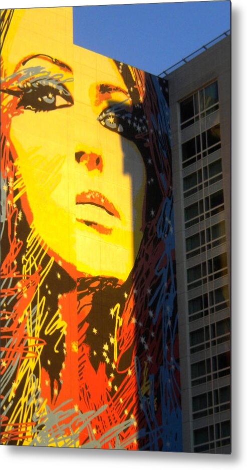 Hollywood California Metal Print featuring the photograph She Has Stars in Her Eyes by Sandy Fisher