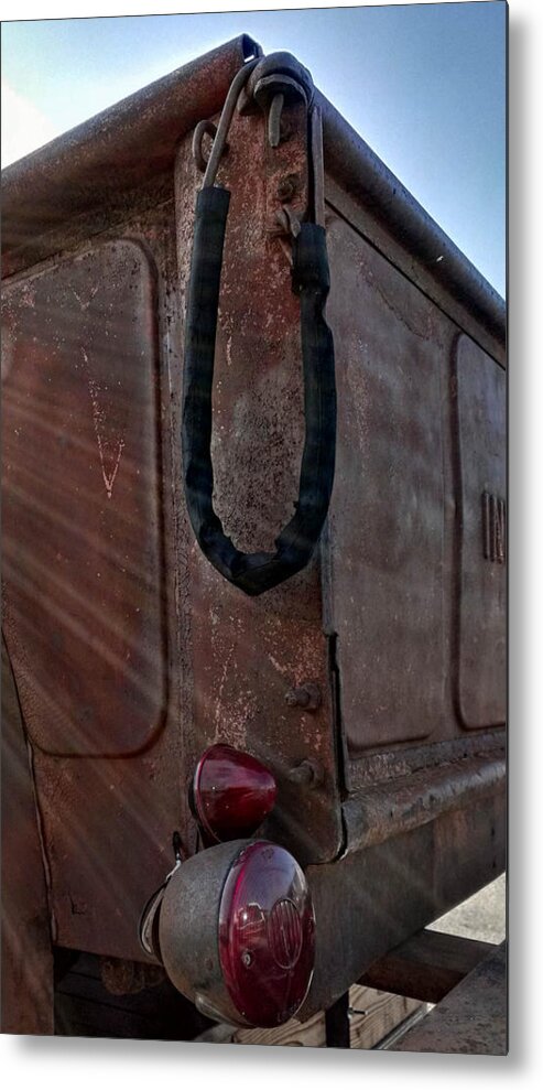 Old Metal Print featuring the photograph Sunshine on Rust by Al Griffin