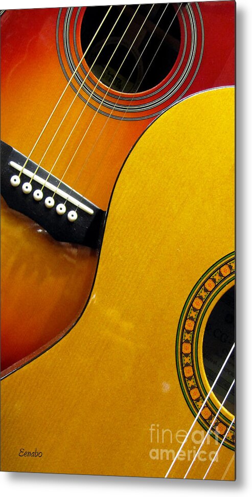 Guitars Metal Print featuring the photograph Acoustic by Eena Bo