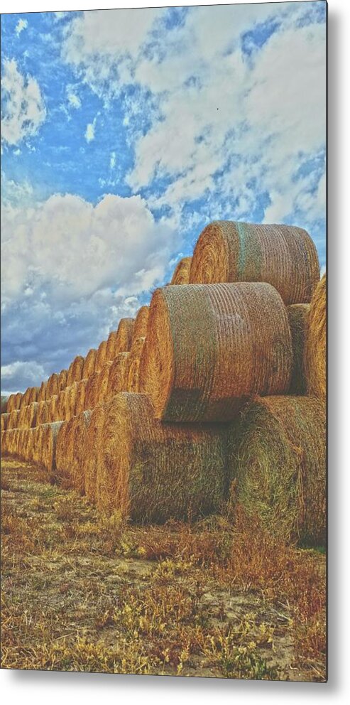 Hay Metal Print featuring the photograph Afternoon Stack by Amanda Smith