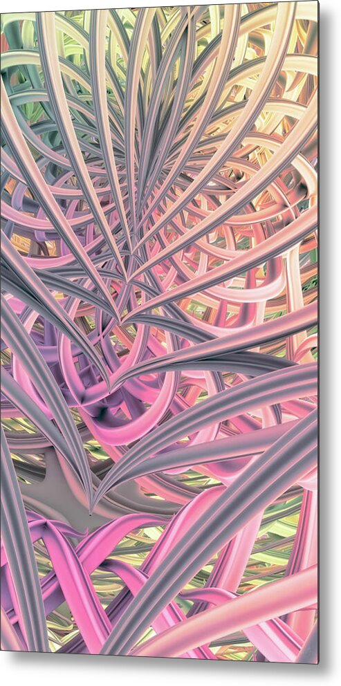 Curves Metal Print featuring the digital art Beautiful Cage by Matthew Lindley