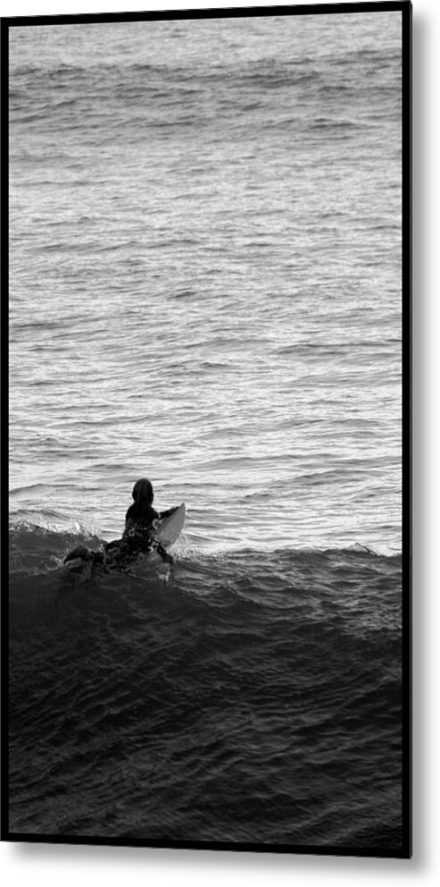 San Clemente Pier Metal Print featuring the photograph California Surfing by Brad Scott