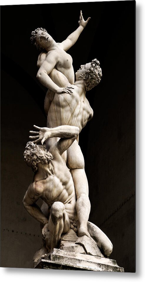 Florence Metal Print featuring the photograph Florence - rape of the sabine women by Weston Westmoreland