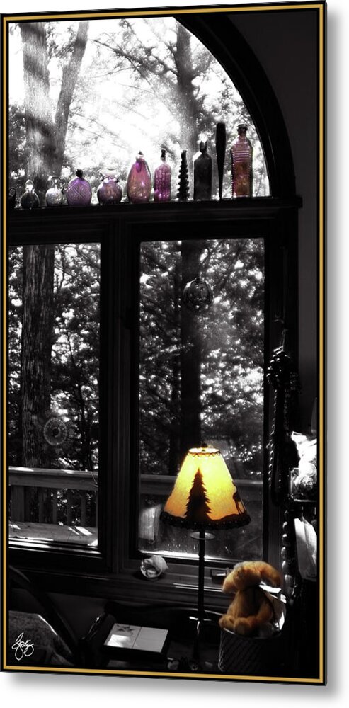 Arch Metal Print featuring the photograph Late Afternoon Light across Arch Window by Wayne King