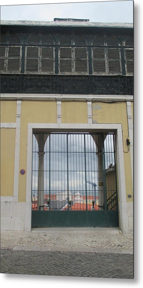 Window Metal Print featuring the photograph Old window in Lisbon by Anamarija Marinovic