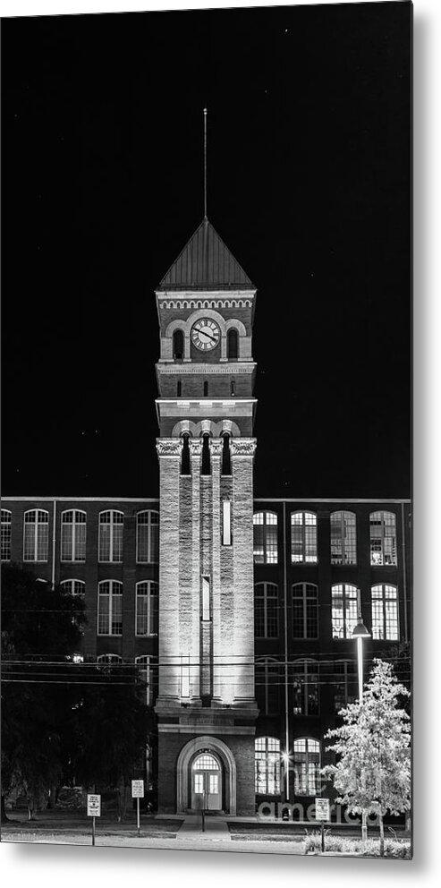 Night Scenes Metal Print featuring the photograph Olympia Mill by Charles Hite