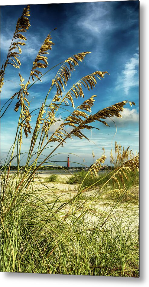 Light Metal Print featuring the photograph Ponce Inlet Lighthouse by Dillon Kalkhurst