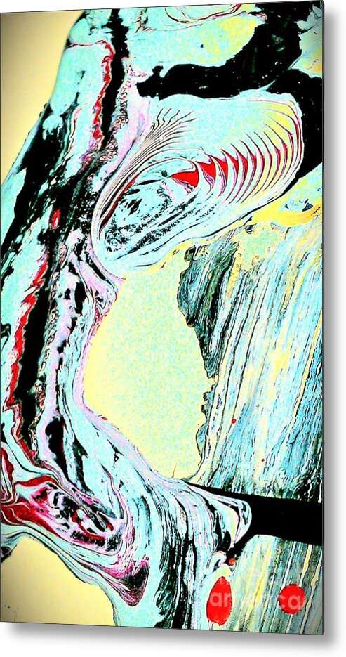Dance Metal Print featuring the painting She Dances With The Waves by Jacqueline McReynolds