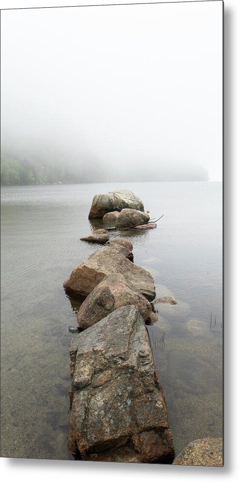 Rocks Metal Print featuring the photograph Stepping into the Unknown by Holly Ross