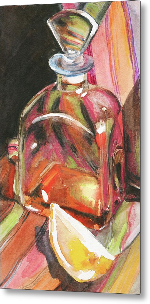 Glass Metal Print featuring the painting Sweetness by Trina Teele